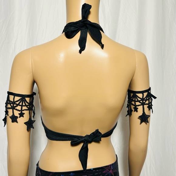 COPY - Stars Galaxy Celestial Rave  Festival halter top - Picture 5 of 5